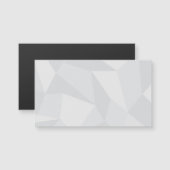 Weiß, einfach, modern, urbane, coole, trendige Mus Magnetkarte (Vorne/Hinten)