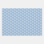 Weiß | Eisblau | Weihnachten Geschenkpapier Set (Vorderseite 3)