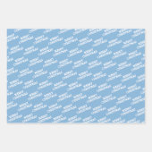 Weiß | Eisblau | Weihnachten Geschenkpapier Set (Vorderseite 2)