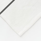Weiß elegant Einzigartig Mit Monogramm Fleecedecke (Ecke)