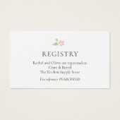 Weiß & Elfenbein | QR-Hochzeitsgeschenk-Registrier (Vorderseite)