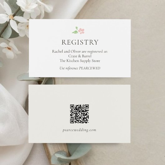 Weiß & Elfenbein | QR-Hochzeitsgeschenk-Registrier