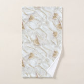 Weiß-Elfenbeinsilk und Elfenbeinmeisterpearls Badhandtuch Set (Handtuch)