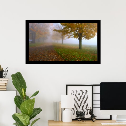 Weiß-Fade Poster (Heimbüro)