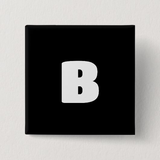 Weiß fett zuerst auf schwarz button (Vorderseite)
