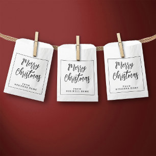Weiß frohe Weihnachten von Mini kleine Papiertüc Geschenktütchen