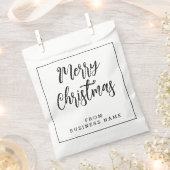 Weiß frohe Weihnachten von | Mini kleine Papiertüc Geschenktütchen (Ausgeschnitten)