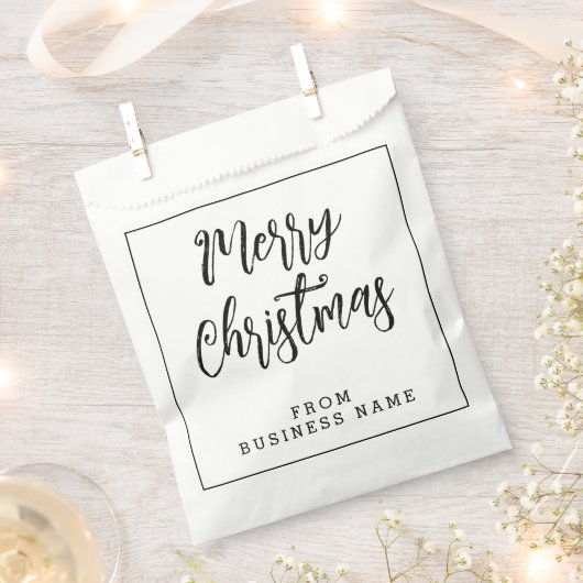 Weiß frohe Weihnachten von | Mini kleine Papiertüc Geschenktütchen (Ausgeschnitten)