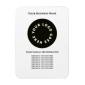 Weiß fügen Sie Ihren eigenen Text und Ihr Logo hin Magnet (Vertikal)