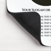 Weiß fügen Sie Ihren eigenen Text und Ihr Logo hin Mousepad (Ecke)