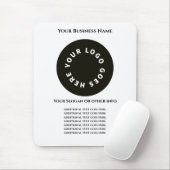 Weiß fügen Sie Ihren eigenen Text und Ihr Logo hin Mousepad (Mit Mouse)