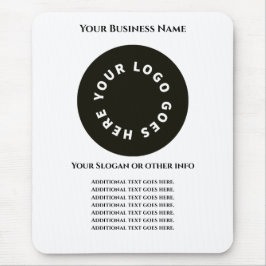 Weiß fügen Sie Ihren eigenen Text und Ihr Logo hin Mousepad