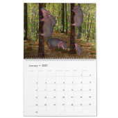 Weiß Funny Hippos 2024 Kalender (Jan 2027)