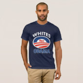Weiß für Obama T-Shirt (Vorne ganz)