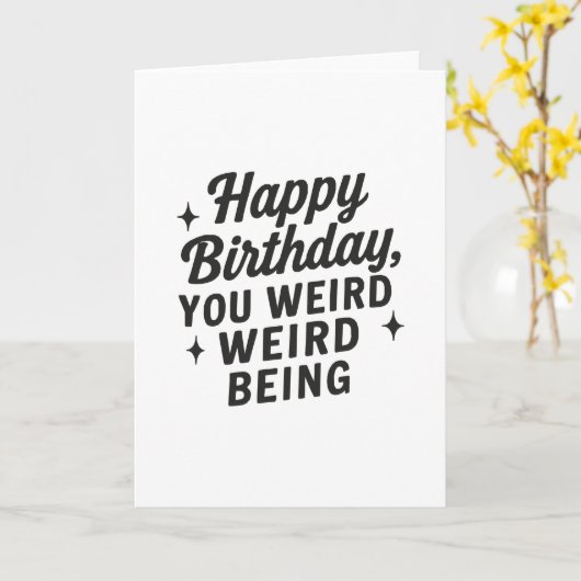 Weiß Geburtstag Karte (Gelbe Blume)