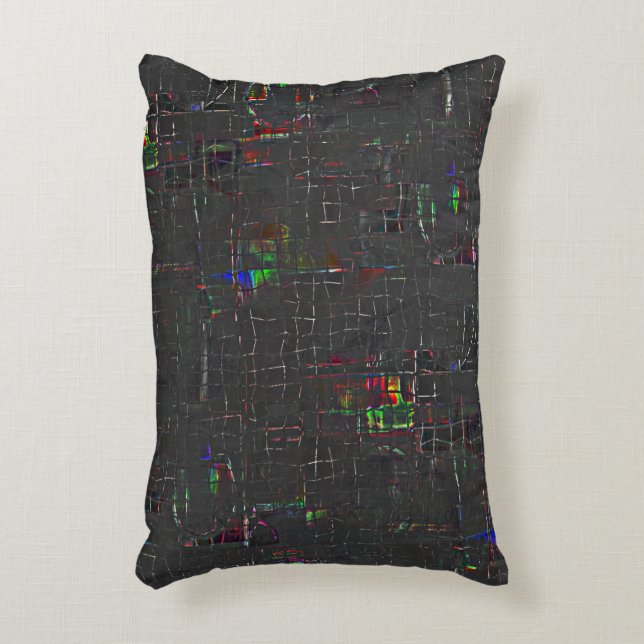 Weiß gefärbt, dunkel gezeichnet unter oder über Ju Dekokissen (Vorderseite(Vertikal))