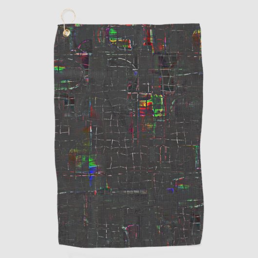 Weiß gefärbt, dunkel gezeichnet unter oder über Ju Golfhandtuch (Vorderseite)