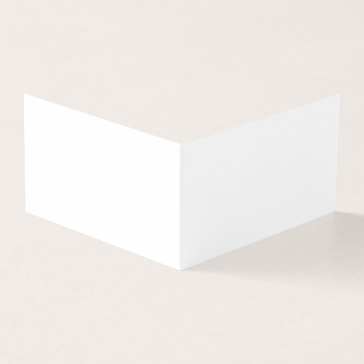 Weiß geklappt visitenkarten (Vorderseite)