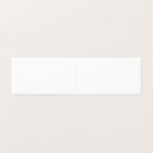 Weiß geklappt visitenkarten (Außenseite Aufgefaltet)