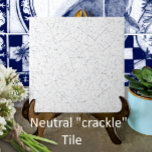 Weiß gekrackt - Vintag antiker Backsplakat Fliese<br><div class="desc">Diese gekratzte Keramik-Kachel hat grau gestufte Imitate,  die auf einem weißen Hintergrund knistern. Sieht aus wie ein handgefertigtes Kunsthandwerk mit einem dekorativen,  aber neutralen Look. Perfekt als Akzent allein oder kombiniert mit anderen Fliesenmotiven in einer Backsplash-Installation. Art & Design von Tuzi Williams.</div>