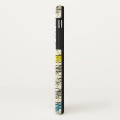 WEISS GELB, GRAU BLAU MOSAIC CHEVRONS GEM MONGRAMM Case-Mate iPhone HÜLLE (Hinten/Links)