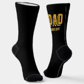Weiß gelber Vater Vibes Nur Socken (Gewinkelt)