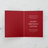 Weiß Gentleman Bulldog in Tux, Funny Dogs Karte (Innenseite)