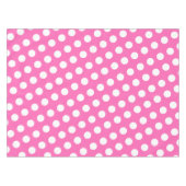 Weiß gepunktetes Muster Tischdecke (Vorderseite (Horizontal))