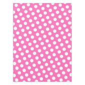 Weiß gepunktetes Muster Tischdecke (Vorderseite)