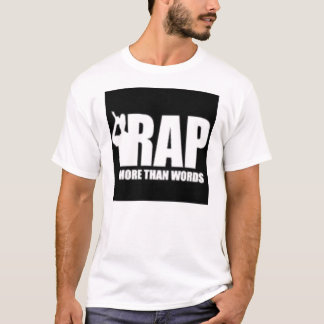 Weiß-gerade Flamme Recordz Rap mehr als Wort-Shirt T-Shirt