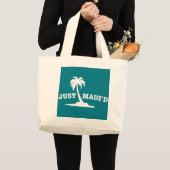 Weiß gerade Mauid Jumbo Stoffbeutel (Vorderseite (Produkt))