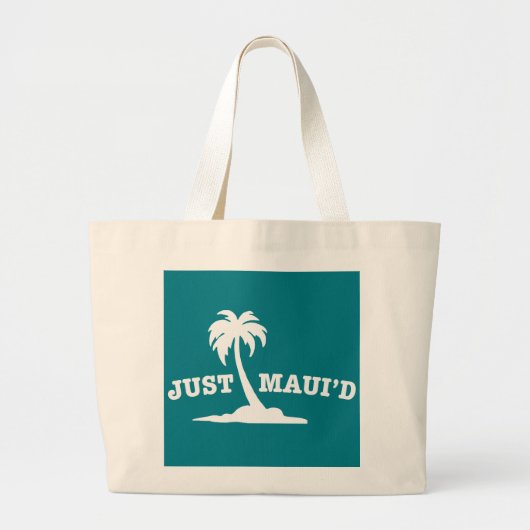 Weiß gerade Mauid Jumbo Stoffbeutel (Vorne)
