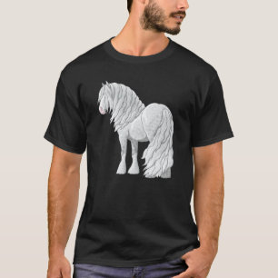 Weiss gescheckter Grauer Gypsy Vanner Irischer Cob T-Shirt