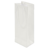 Weiß Geschenktüte Für Weinflaschen (Rückseite Schrägansicht)