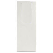 Weiß Geschenktüte Für Weinflaschen (Vorderseite)