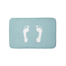 Weiß-Gestempelte Abdrücke (blau)