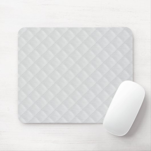 Weiß gestepptes Leder Mousepad (Mit Mouse)