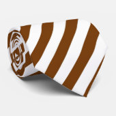 Weiß/gestreifte Krawatte Browns (Gerollt)