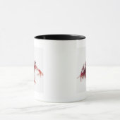 Weiß-gestreifter Gift-Pfeil-Frosch 2 Tasse (Zentrum)