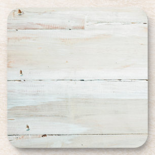 Weiß getünchte Scheunenholz-Weiß-Holzmaserung Untersetzer