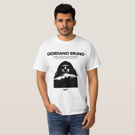Weiß Giordano Bruno T - Shirt (Vorne ganz)