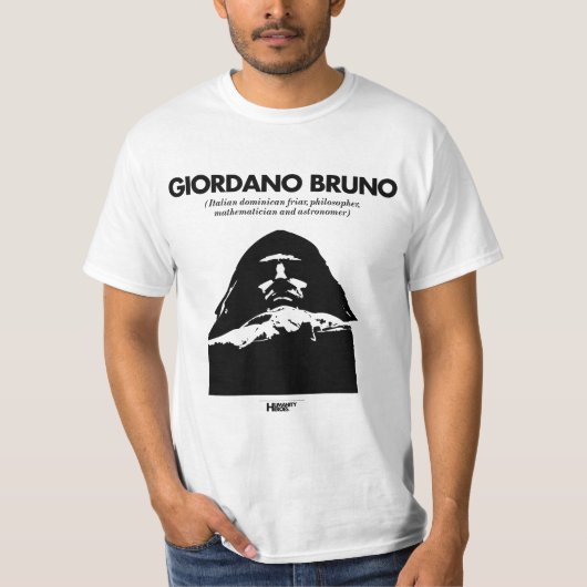 Weiß Giordano Bruno T - Shirt (Vorderseite)