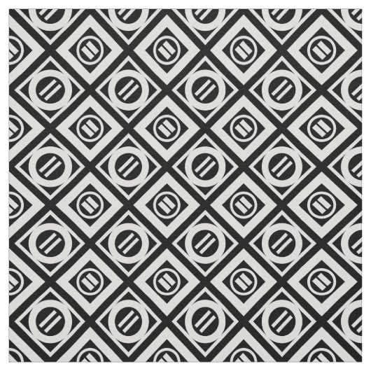 Weiß-Gleichheitszeichen-geometrisches Muster auf Stoff (Muster)
