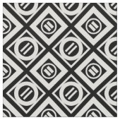 Weiß-Gleichheitszeichen-geometrisches Muster auf Stoff (Nahaufnahme)
