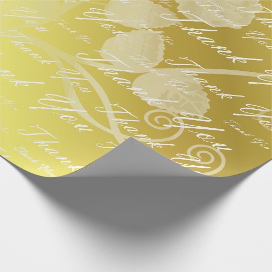 weiß, gold, silber, danke, Blume, Geschenkpapier (Ecke)