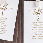 Weiß & Gold, Sitzplan-Karten mit Gästennamen