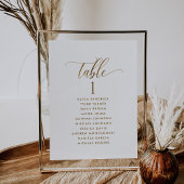 Weiß & Gold, Sitzplan-Karten mit Gästennamen