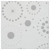 Weiß & Grau Modernes geometrisches Muster Stoff (Muster)