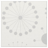 Weiß & Grau Modernes geometrisches Muster Stoff (Nahaufnahme)