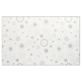 Weiß & Grau Modernes geometrisches Muster Stoff (Yard (91,4 cm))